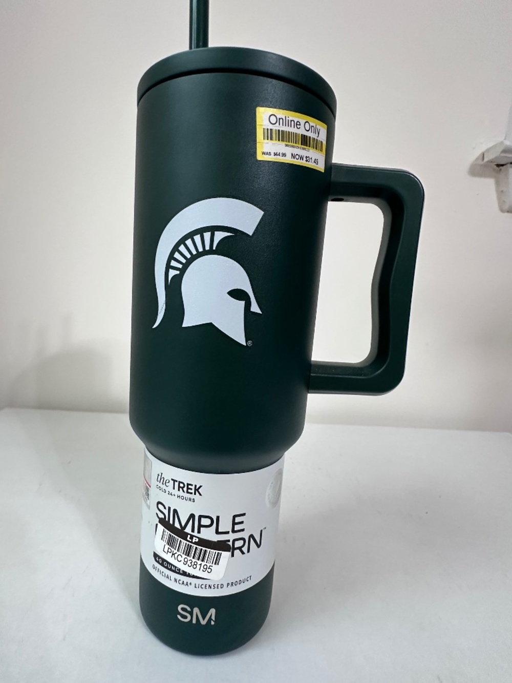 Simple Modern MICHIGAN STATE SPARTANS 40oz Trek stainless Tumbler